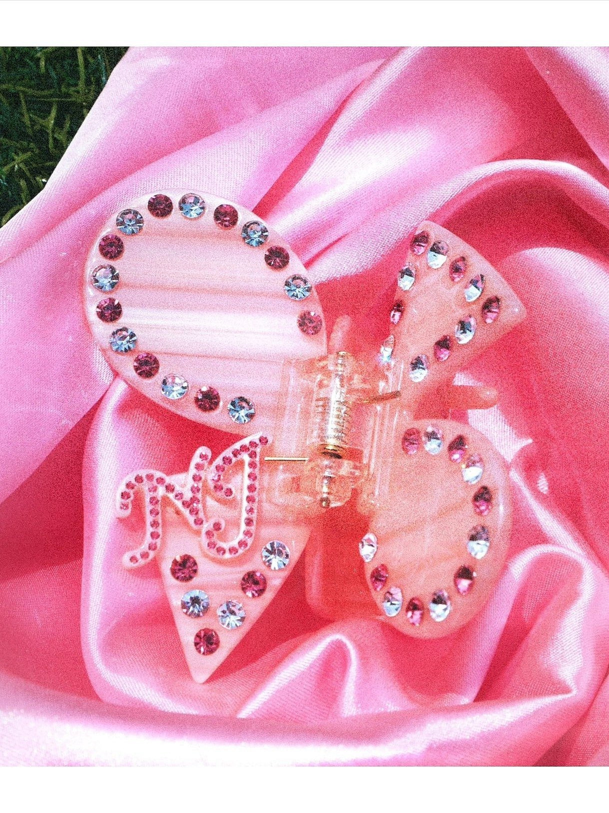 Chloe Crystal Butterfly Claw Clip
