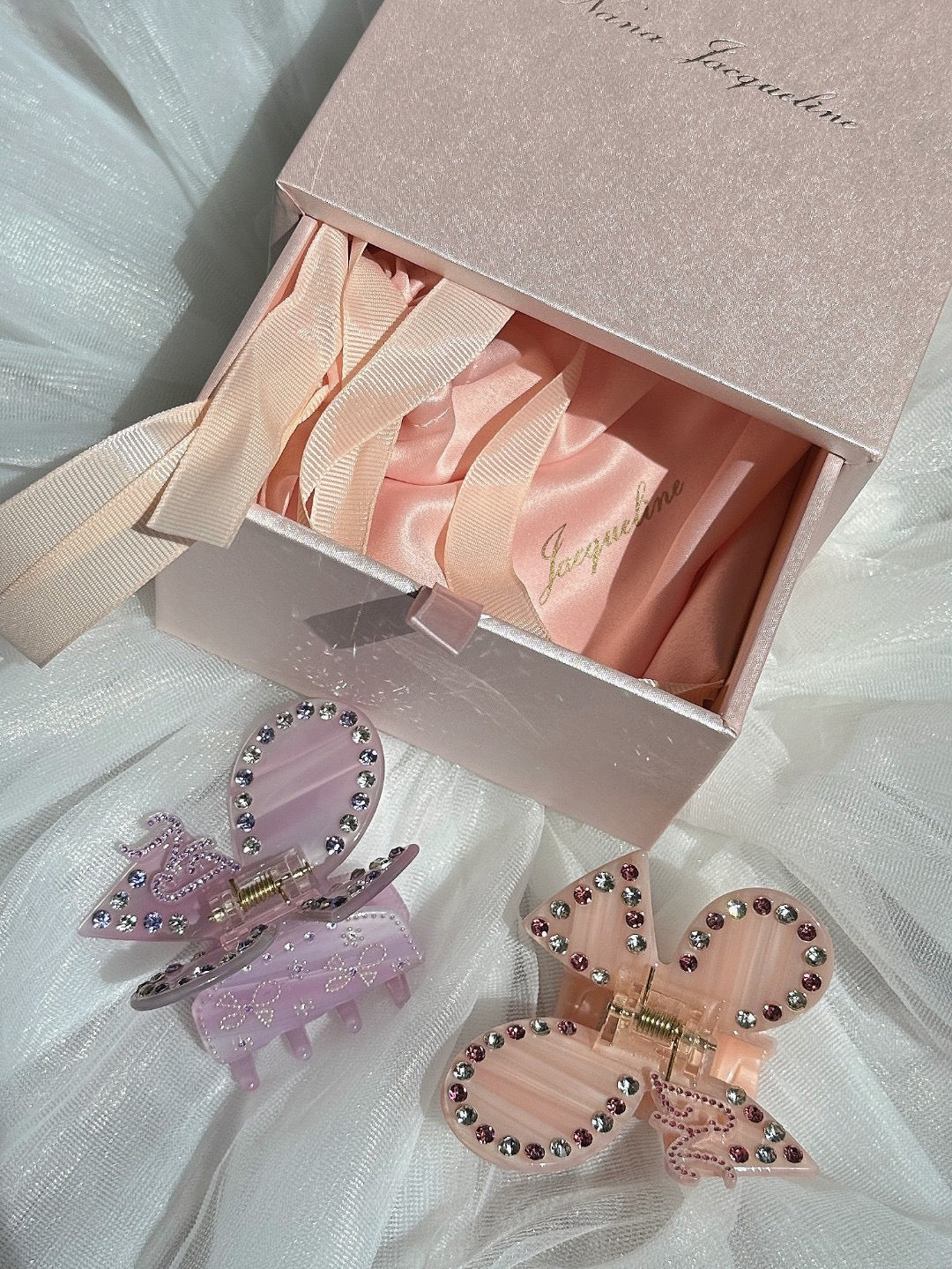 Chloe Crystal Butterfly Claw Clip